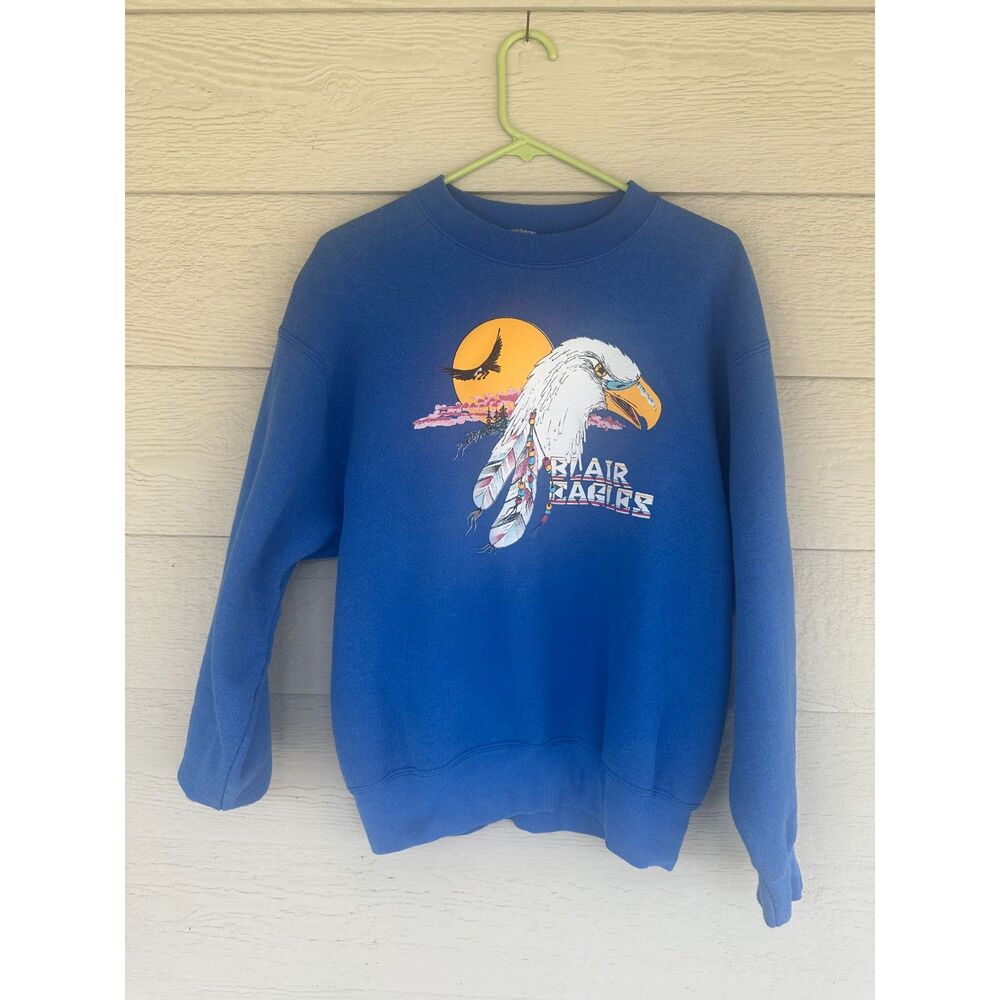 Vintage Blair Eagles Nature Graphic Crewneck Sweatshirt – Size M/L Slouchy